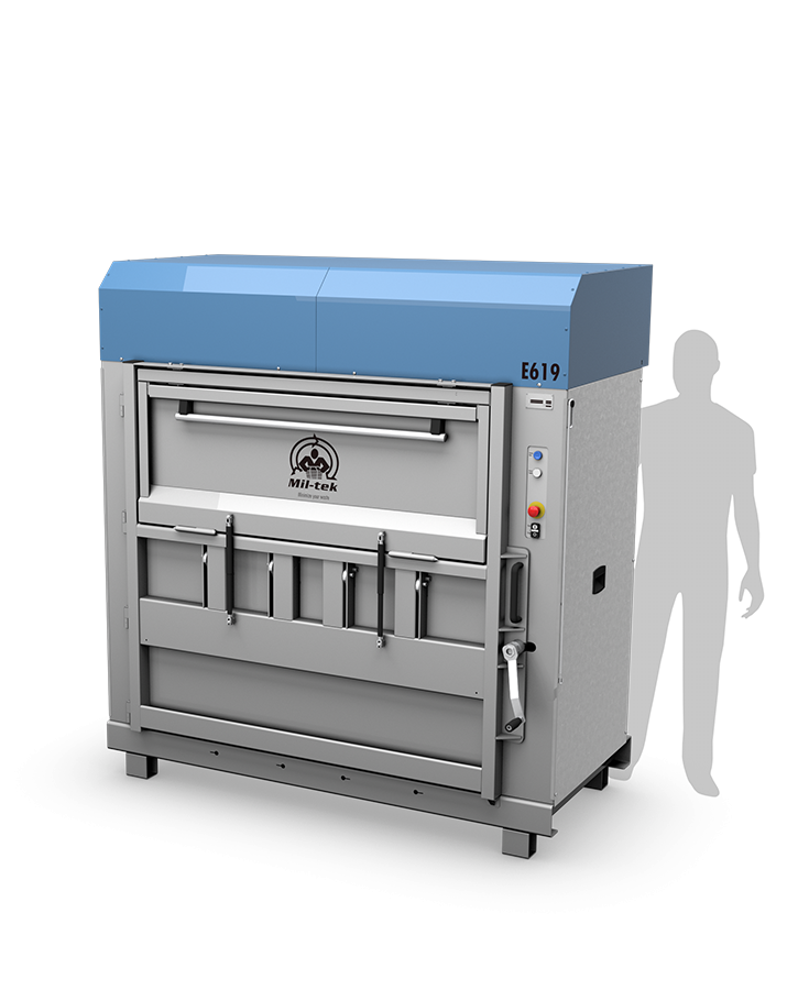 E619 Elektrisk presser til pap & plast