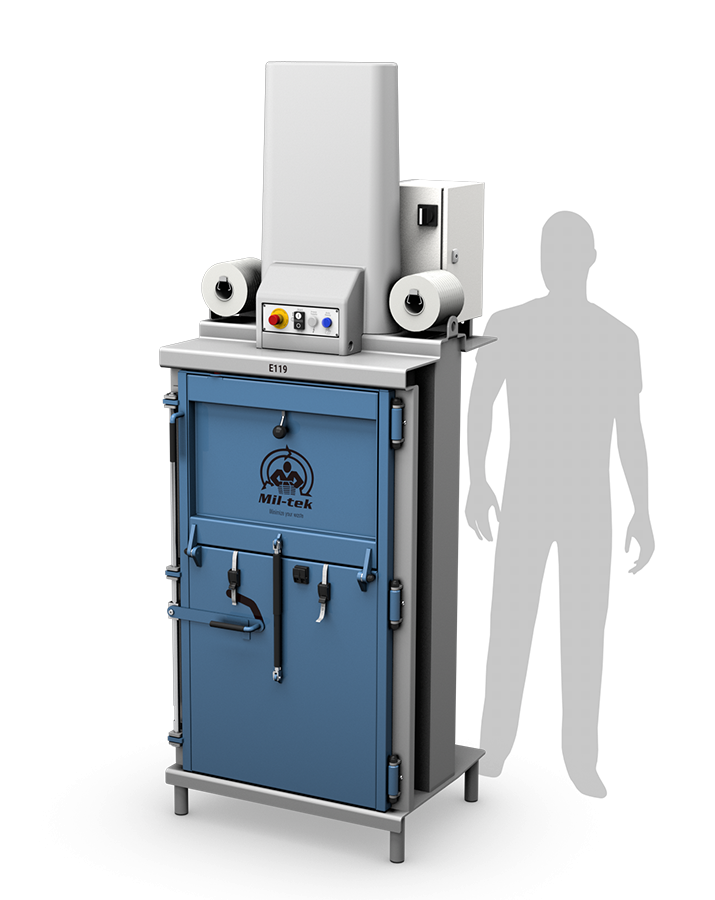 E119 Elektrisk Pap- og Plastpresser