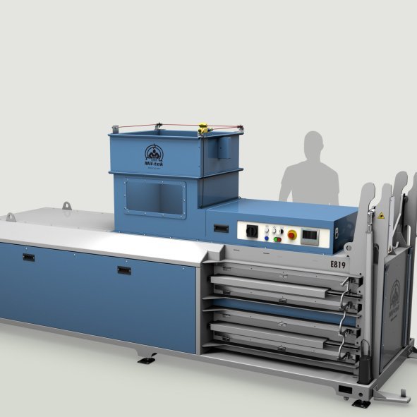 Horisontal ballepresser E819 mil-tek