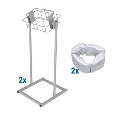 Infinity firkantet gulvstativ og poser til affald