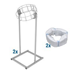 Infinity rundt gulvstativ og poser til affald