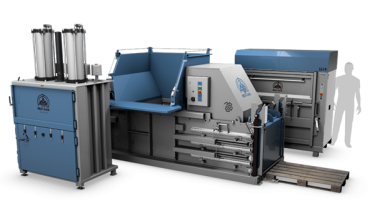 tre store ballepressere fra Mil-tek